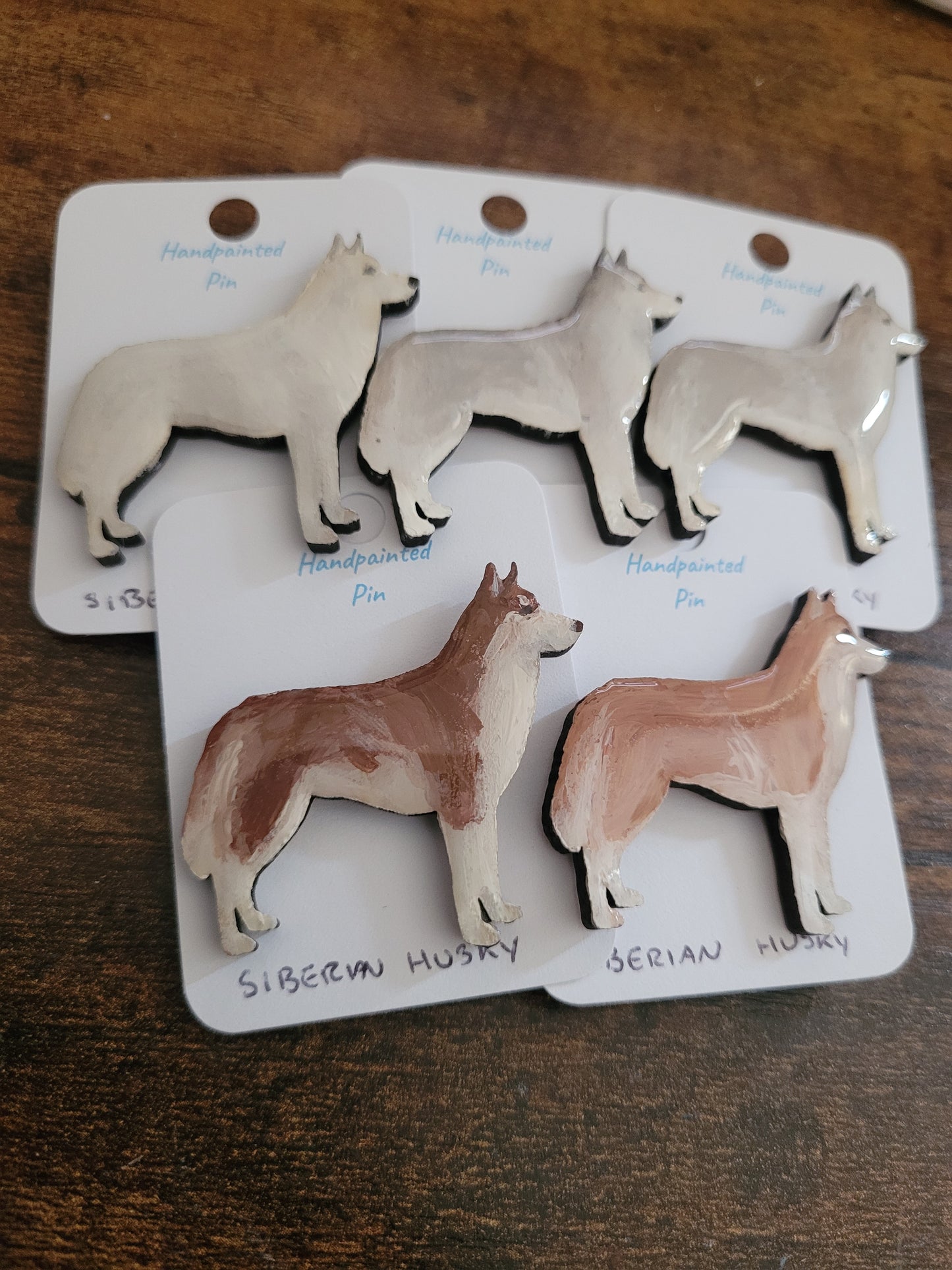 Siberian Husky Pins - Original Painted Pins