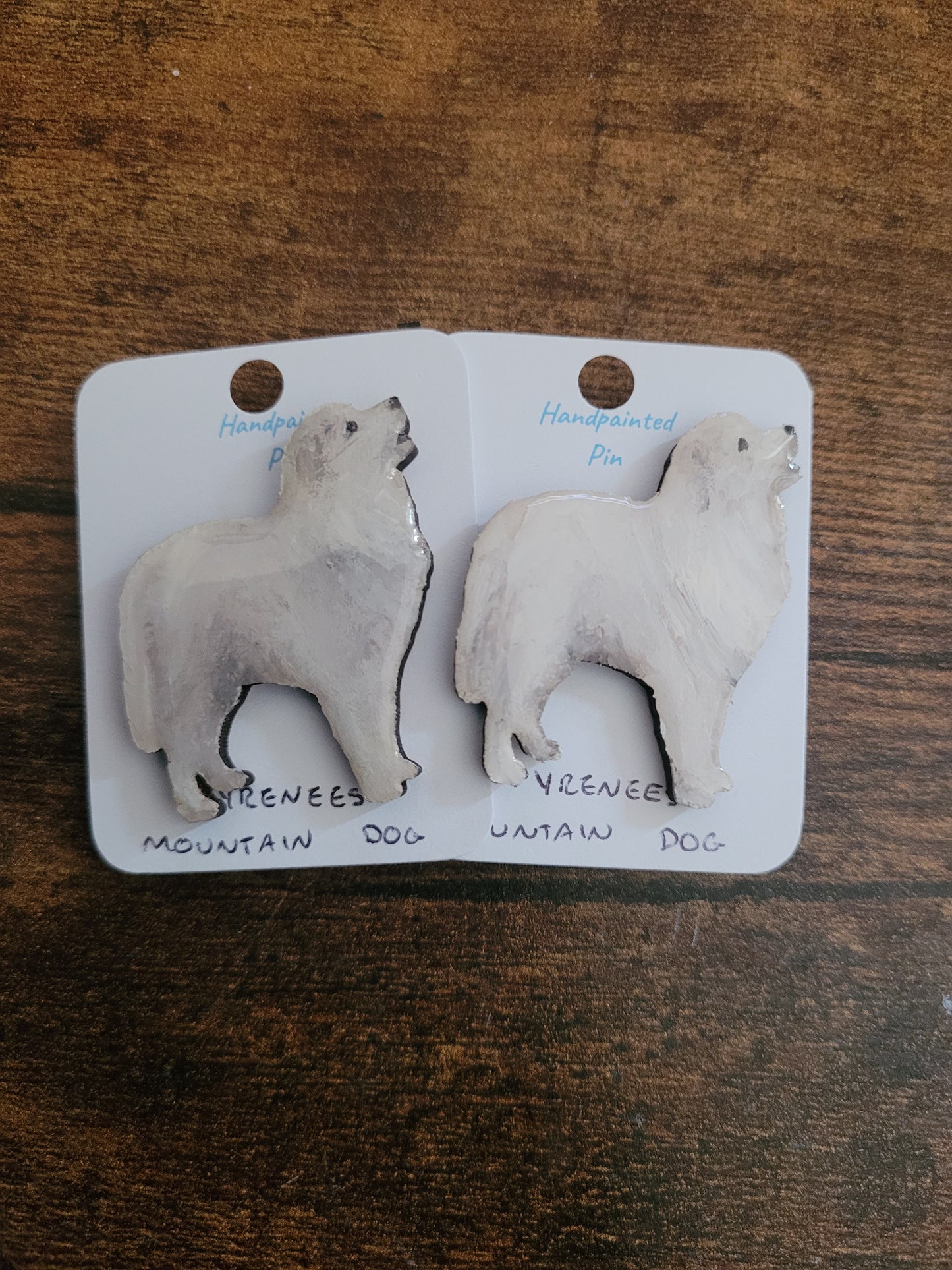 Pyrenees Mountain Dog Pins - Original Painted Pins