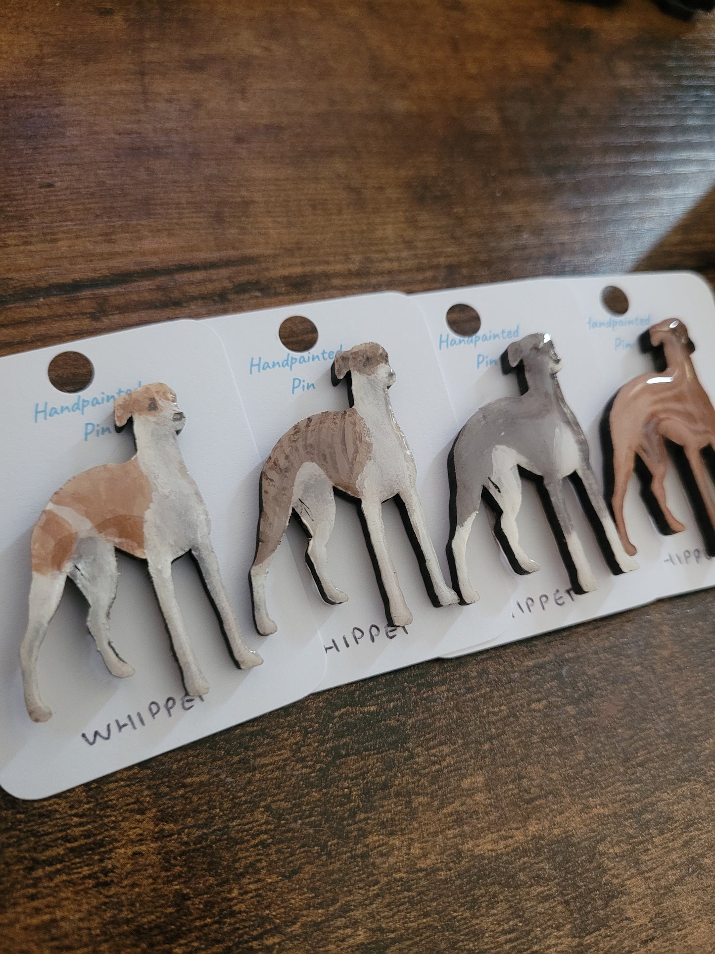 Whippet Pins - Original Painted Pins