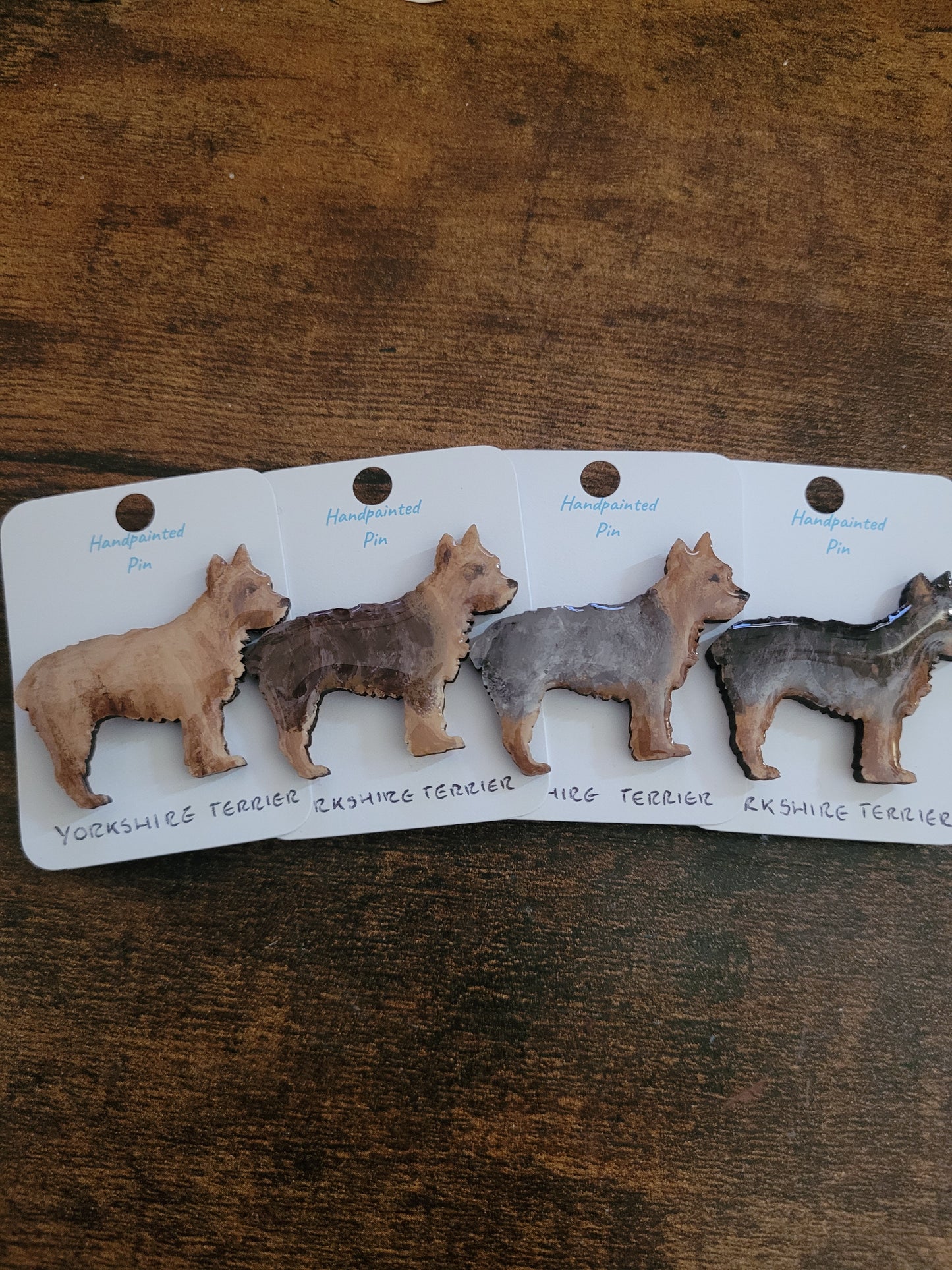 Yorkshire Terrier Pins - Original Painted Pins