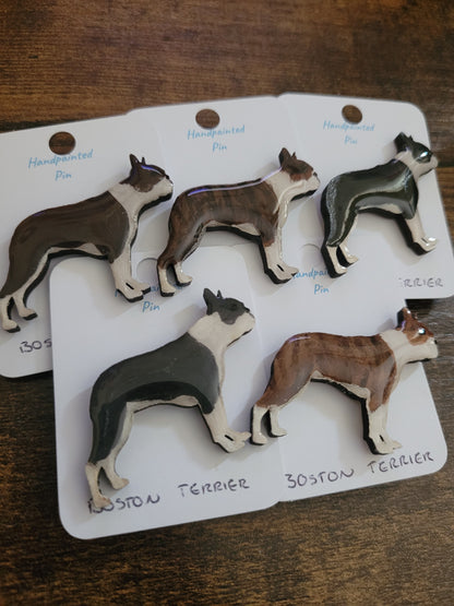 Boston Terrier Pins - Original Painted Pins