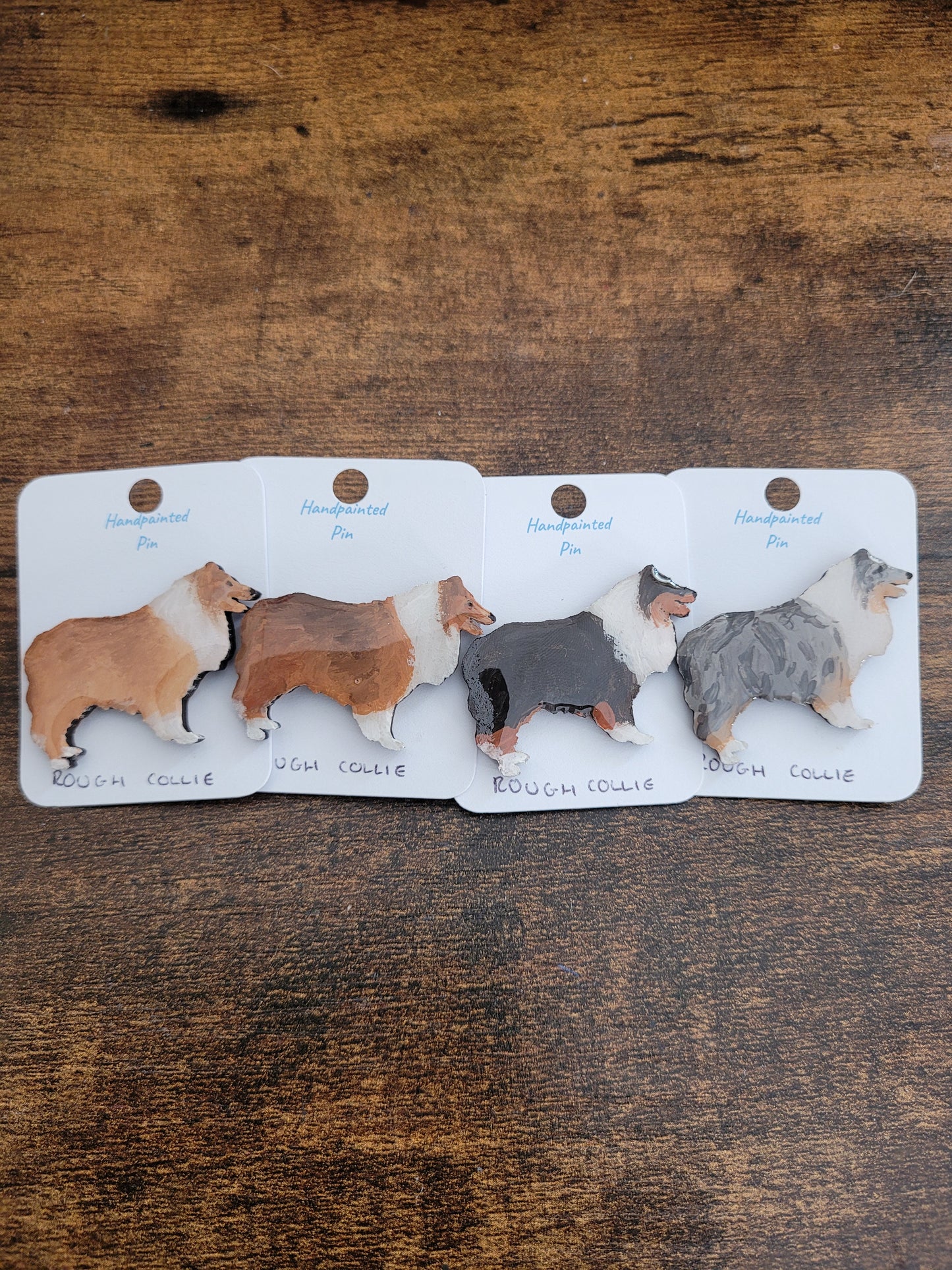 Rough Collie Pins - Original Painted Pins