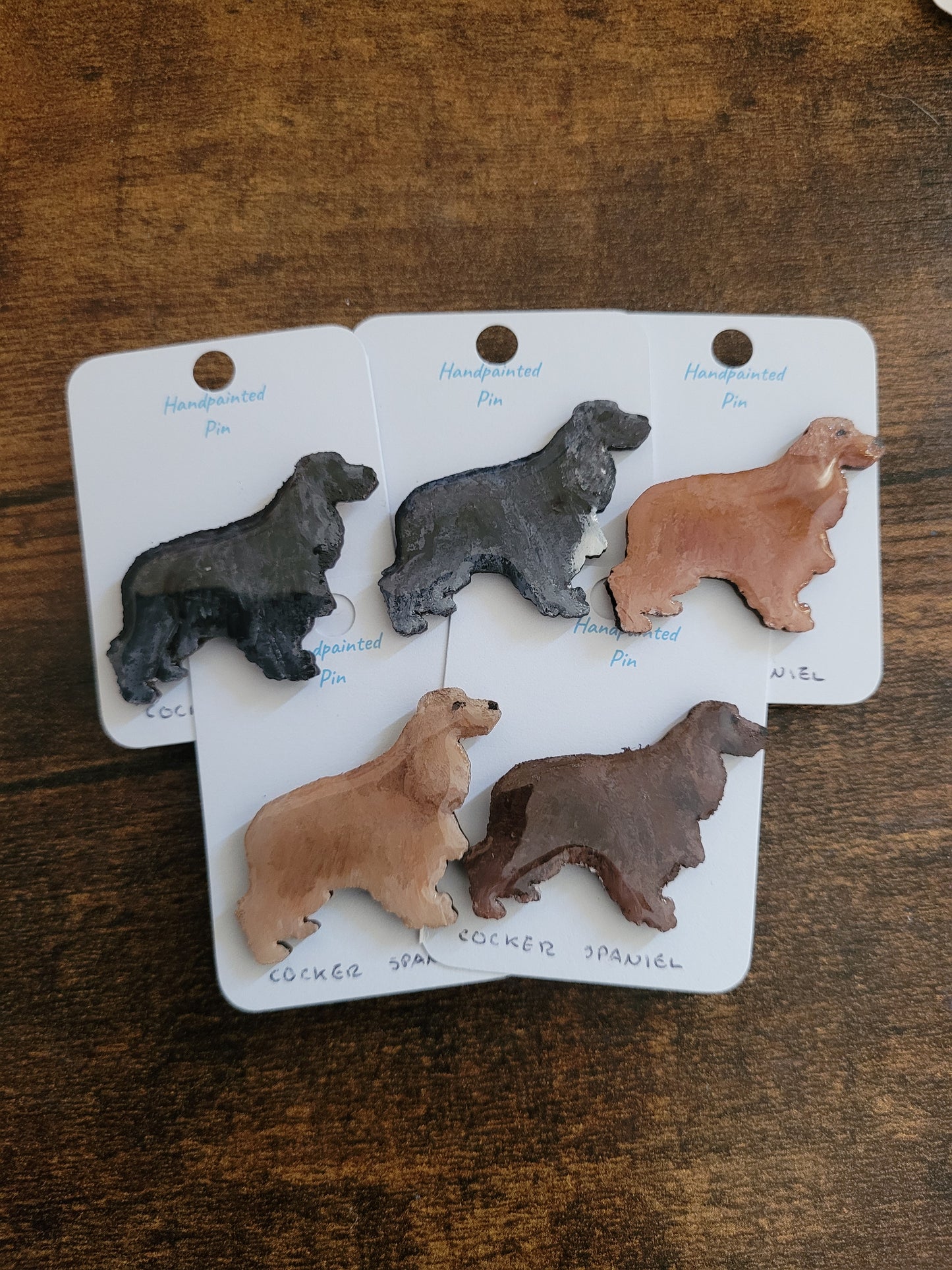 Cocker Spaniel Pins - Original Painted Pins