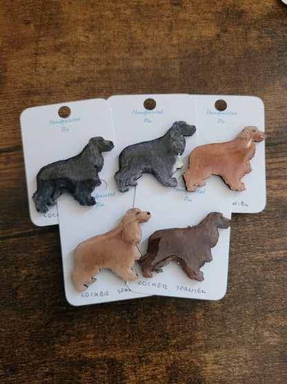 Cocker Spaniel Pins - Original Painted Pins