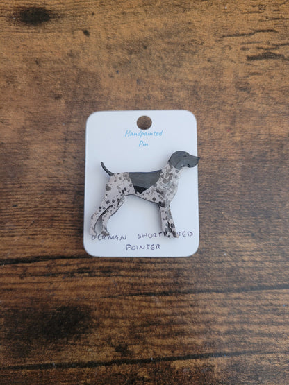 German Shorthaired Pointer Pins - Original Painted Pins