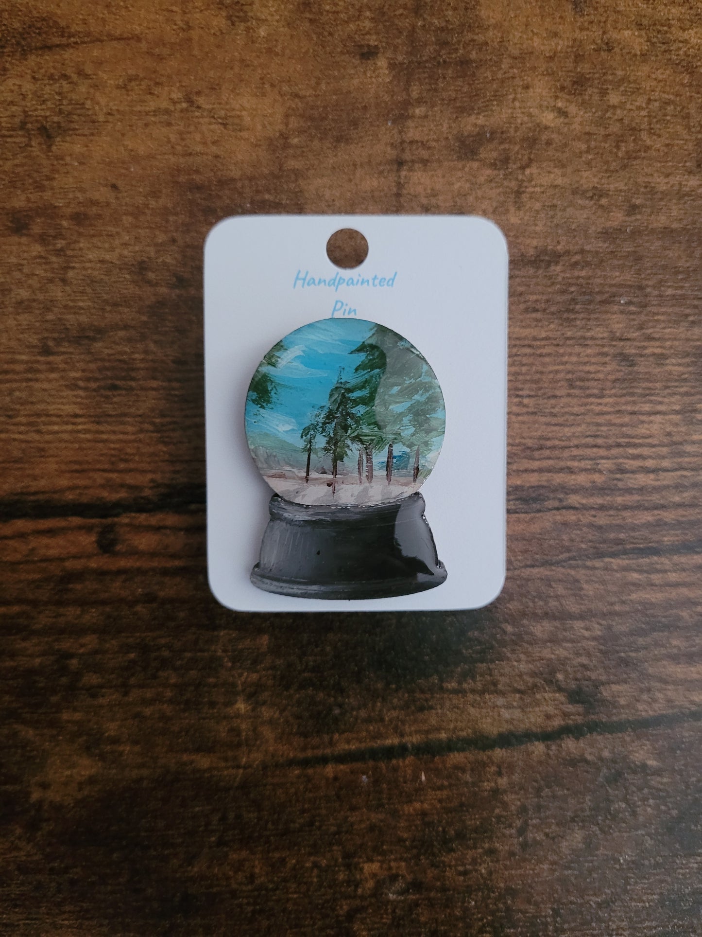 Snowglobe Pins - Original Painted Pins