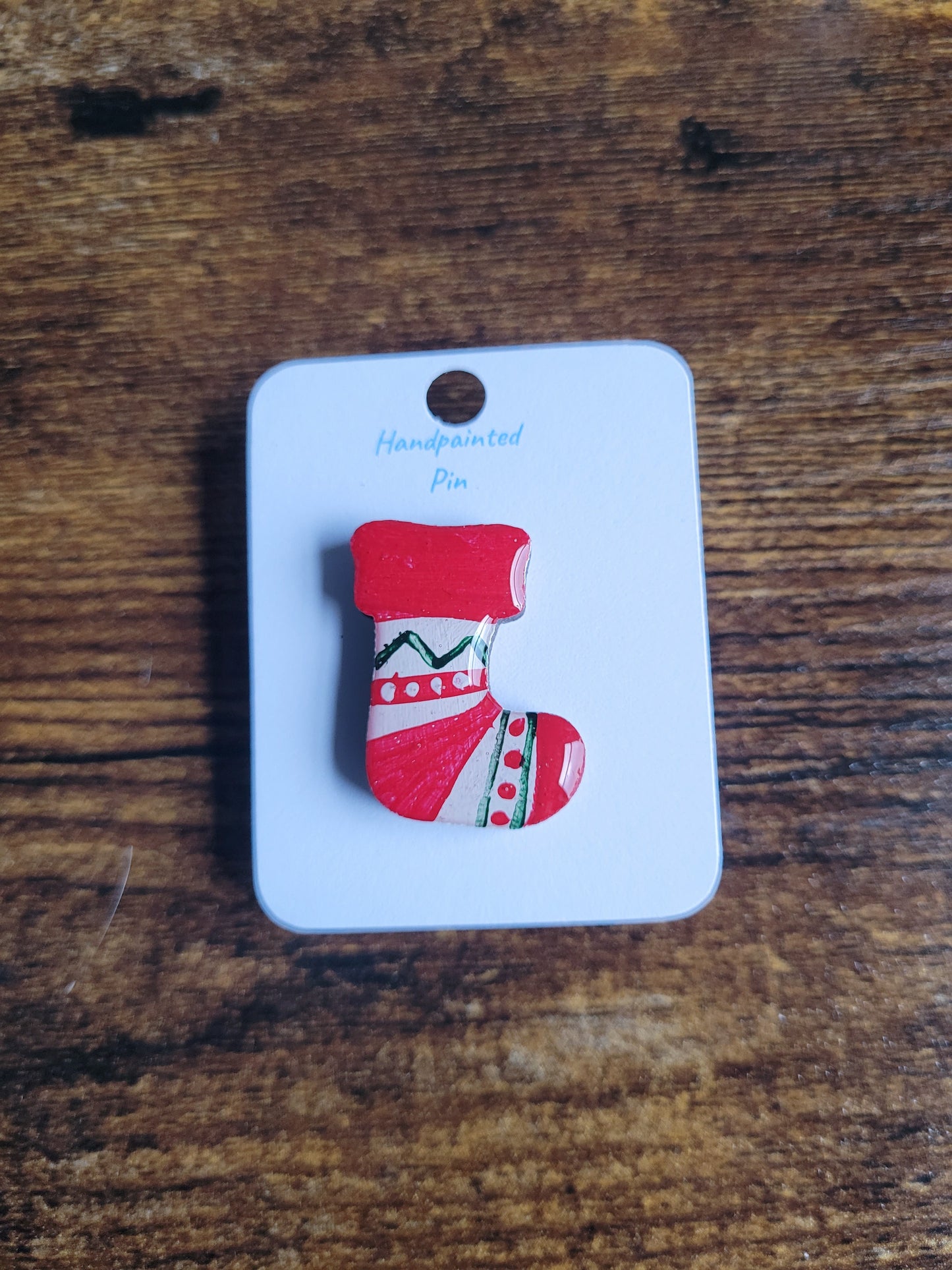 Christmas Stocking Pins - Original Painted Pins