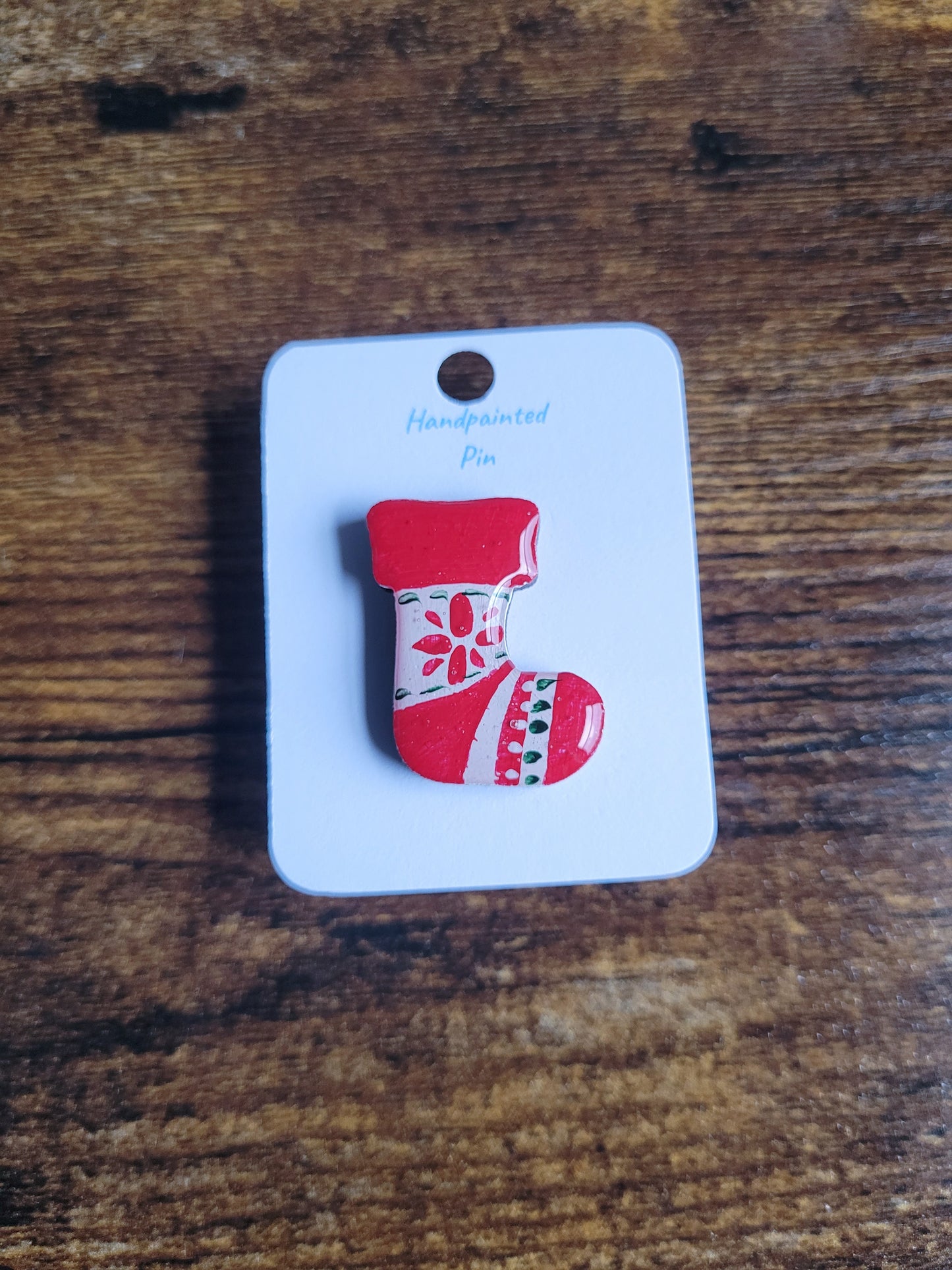 Christmas Stocking Pins - Original Painted Pins