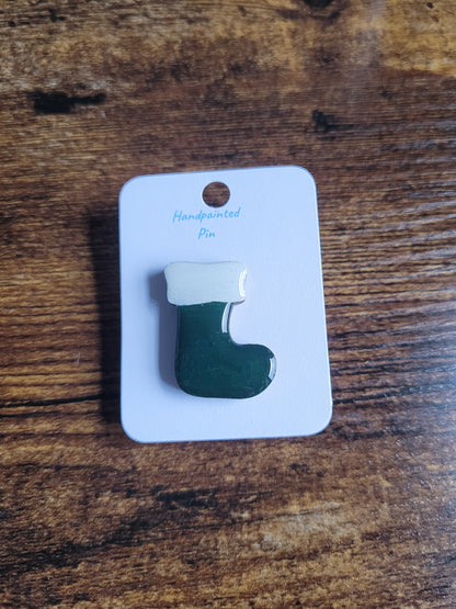 Christmas Stocking Pins - Original Painted Pins