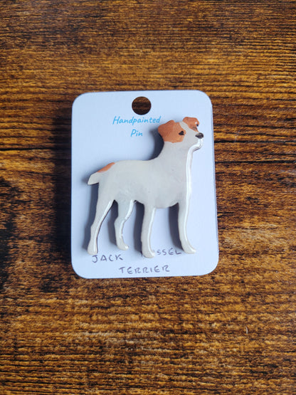 Jack Russel Terrier Pins - Original Painted Pins