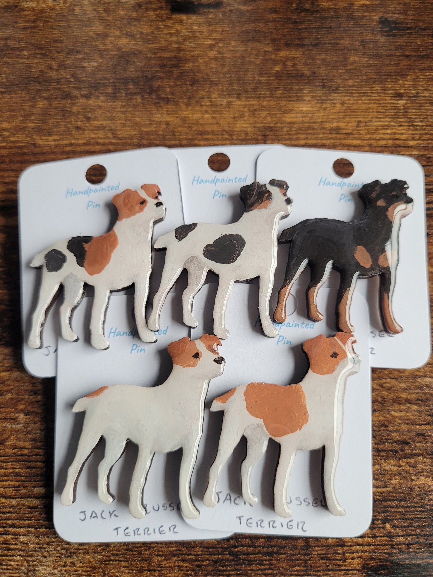 Jack Russel Terrier Pins - Original Painted Pins