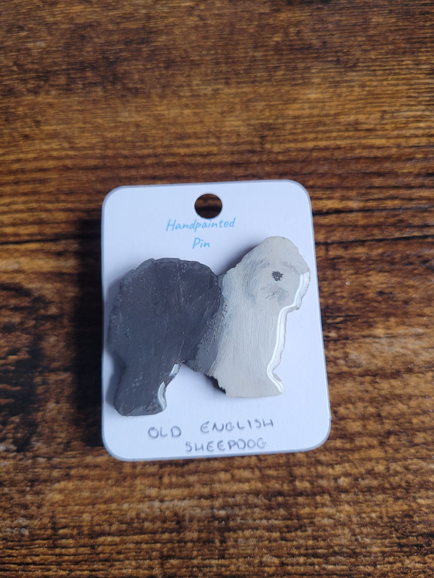 Old English Sheepdog Pins - Original Painted Pins