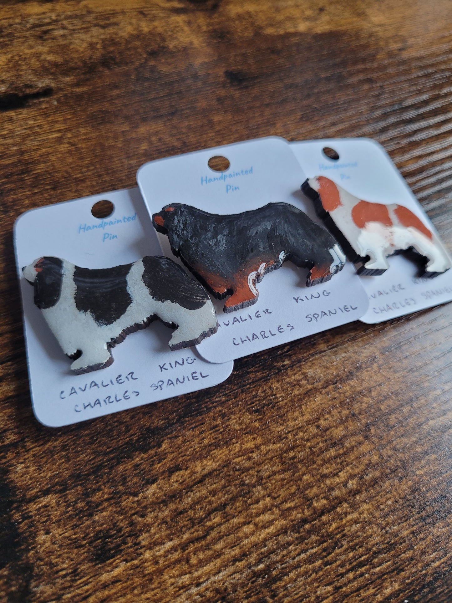 Cavalier King Charles Spaniel Pins - Original Painted Pins