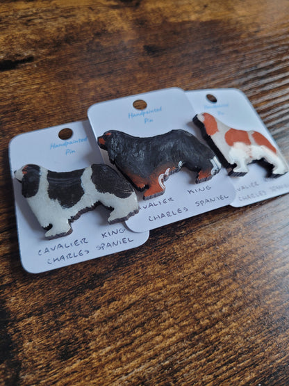 Cavalier King Charles Spaniel Pins - Original Painted Pins