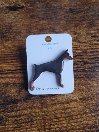 Doberman Pins - Original Painted Pins