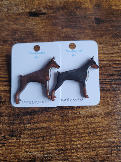 Doberman Pins - Original Painted Pins