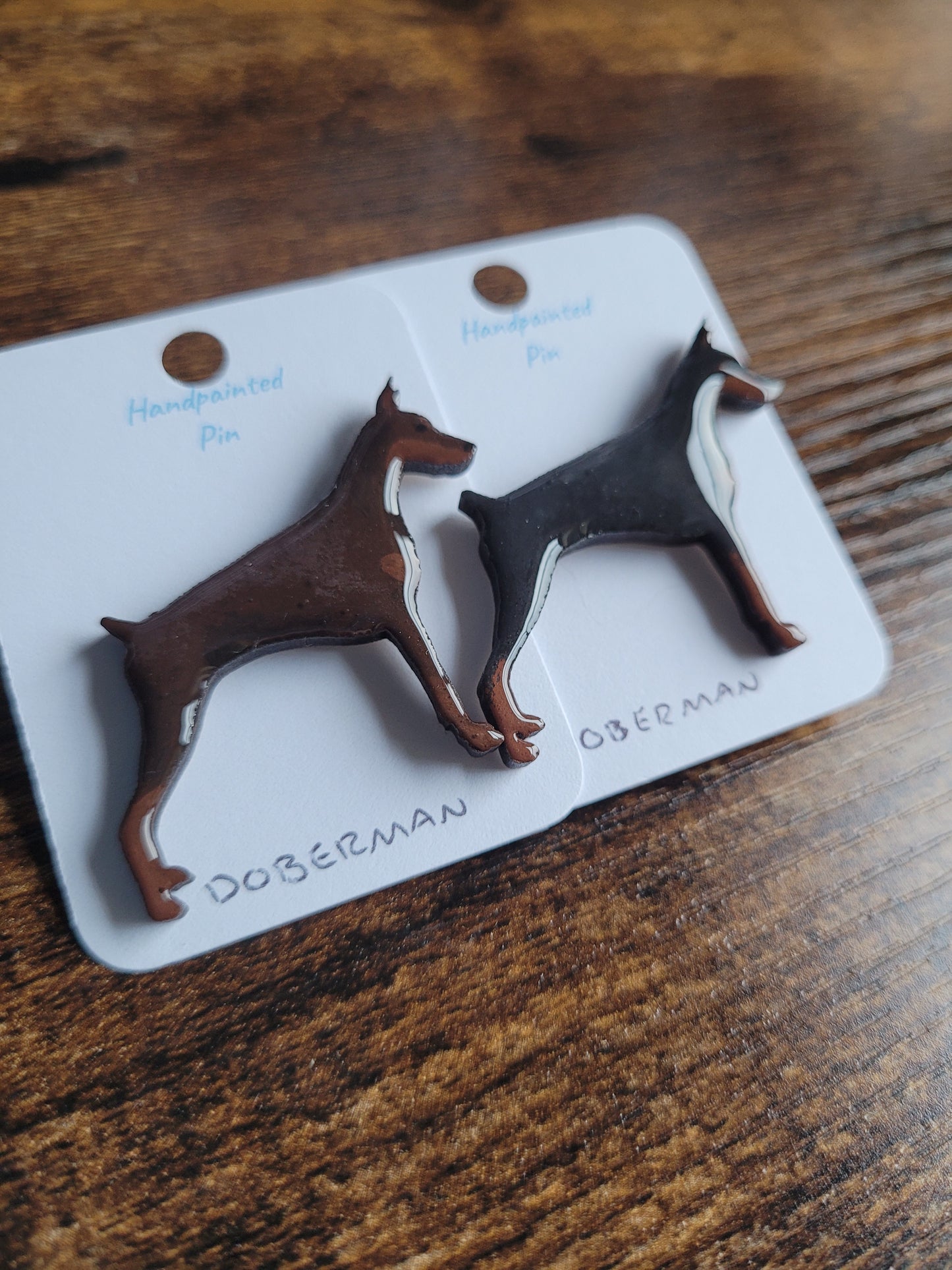 Doberman Pins - Original Painted Pins