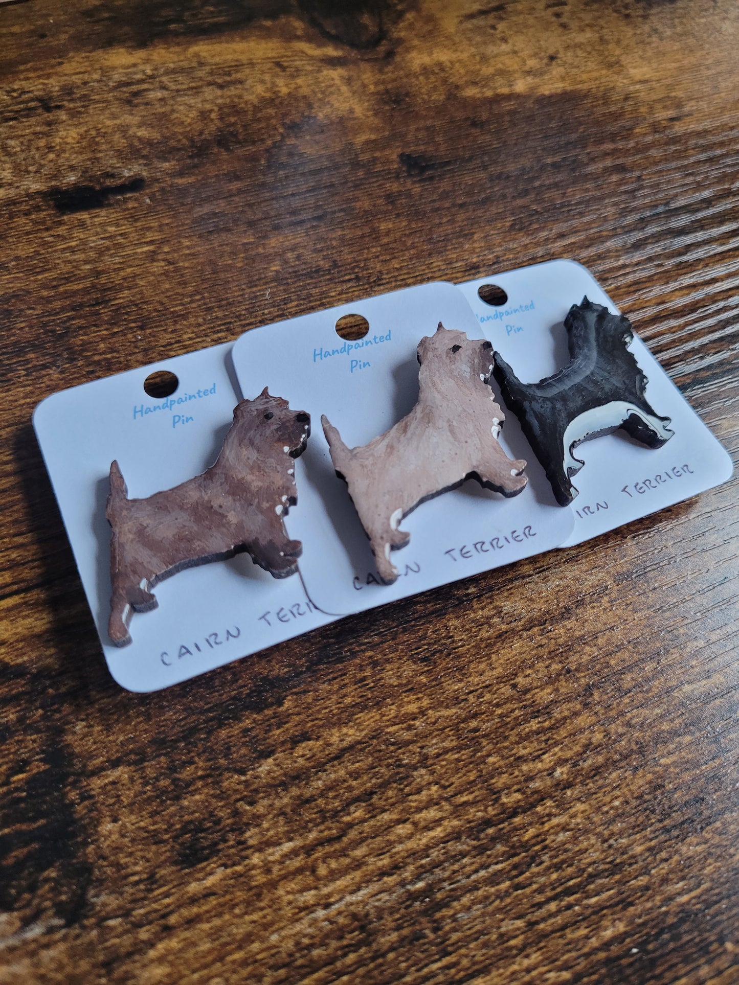 Cairn Terrier Pins - Original Painted Pins