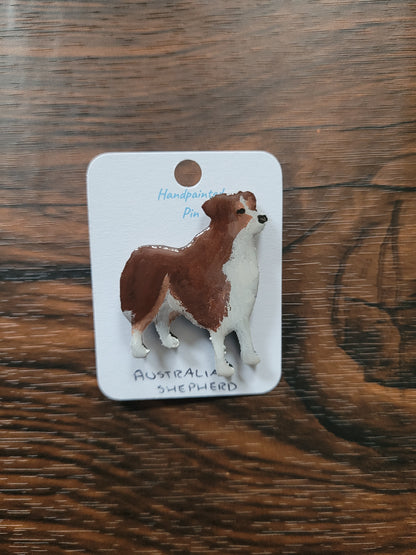 Australian Shepherd Pins - Original Painted Pins