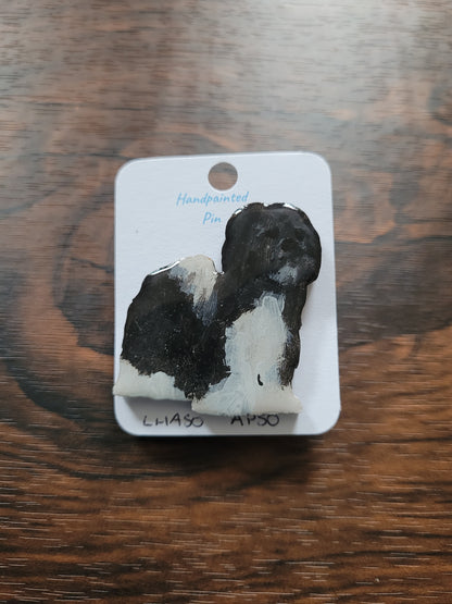 Lhaso Apso Pins - Original Painted Pins