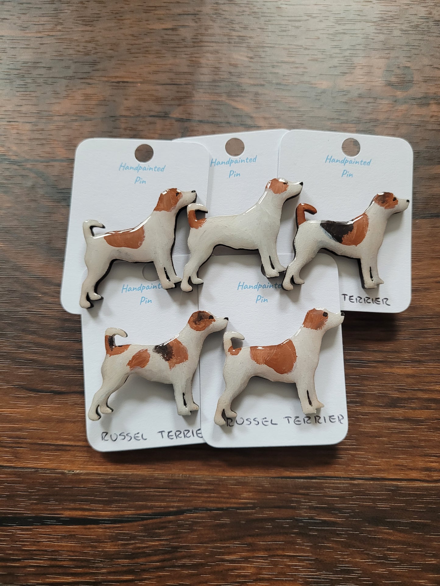 Russel Terrier Pins - Original Painted Pins