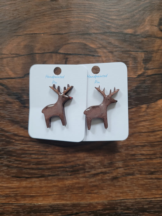 Reindeer Pins - Original Painted Pins