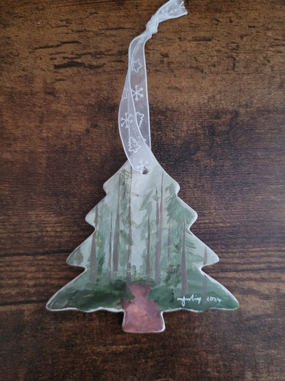 Ceramic Christmas Ornaments - Original Paintings