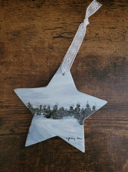 Ceramic Christmas Ornaments - Original Paintings