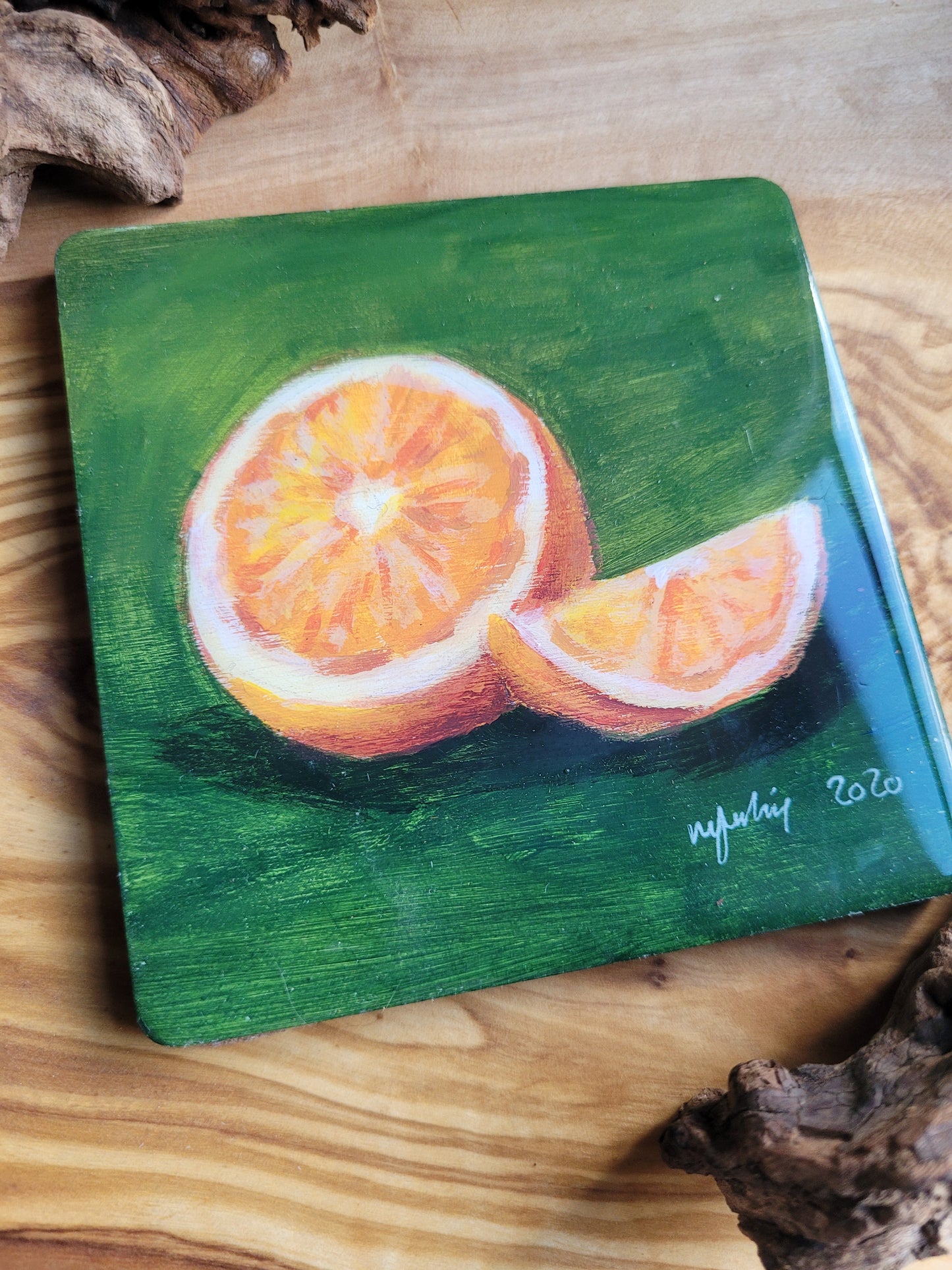 Wooden, Slate & Ceramic Coasters - Original Paintings