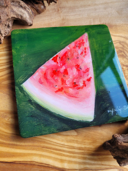 Wooden, Slate & Ceramic Coasters - Original Paintings