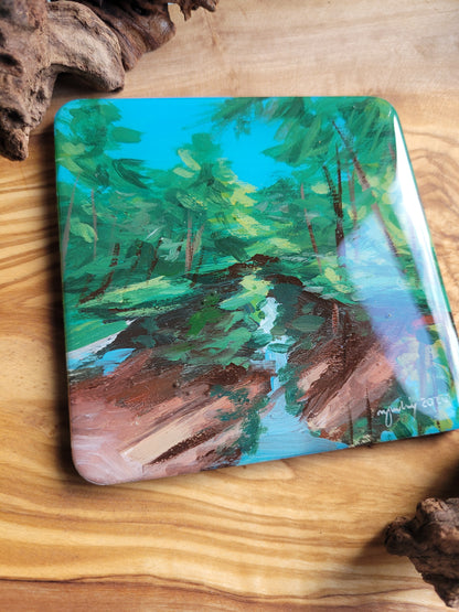 Wooden, Slate & Ceramic Coasters - Original Paintings