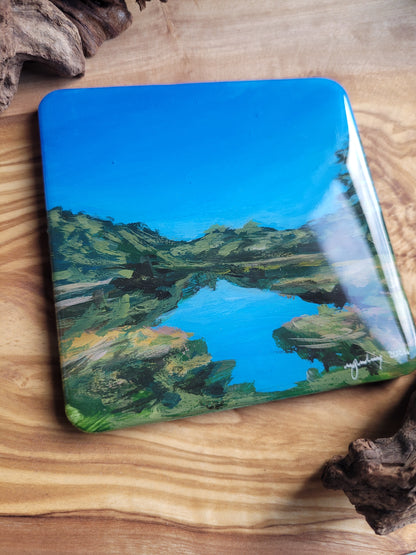 Wooden, Slate & Ceramic Coasters - Original Paintings