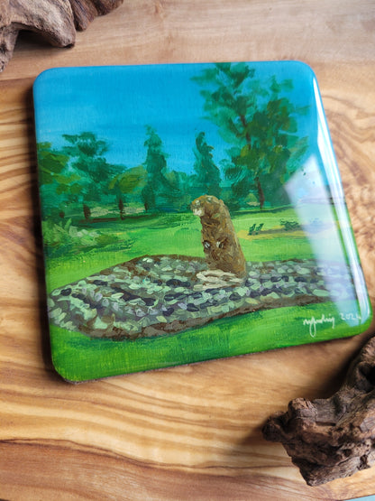 Wooden, Slate & Ceramic Coasters - Original Paintings