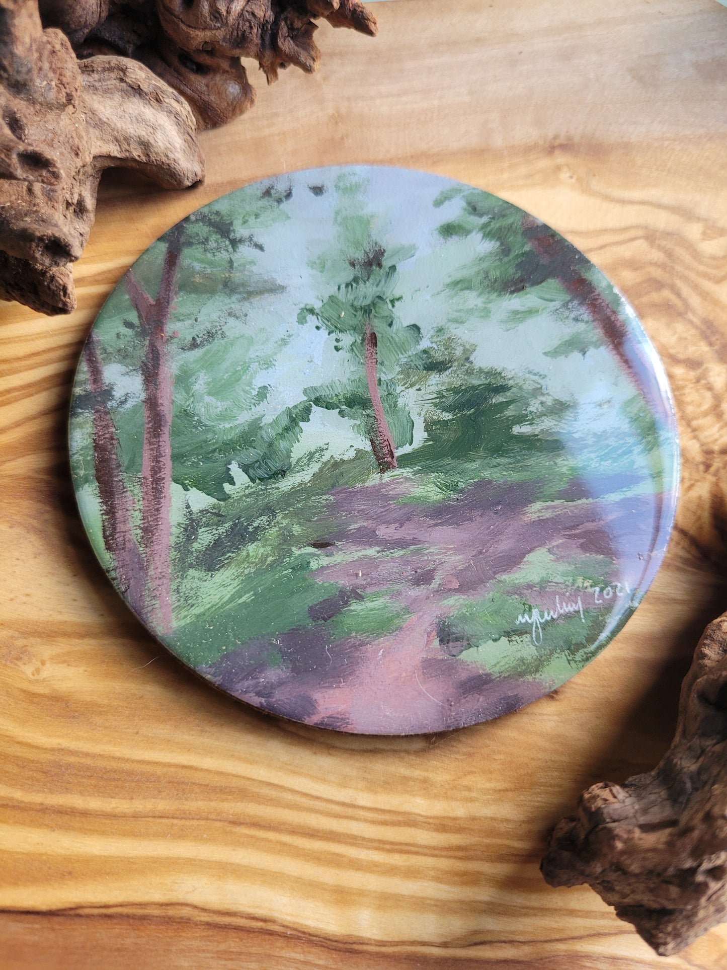 Wooden, Slate & Ceramic Coasters - Original Paintings