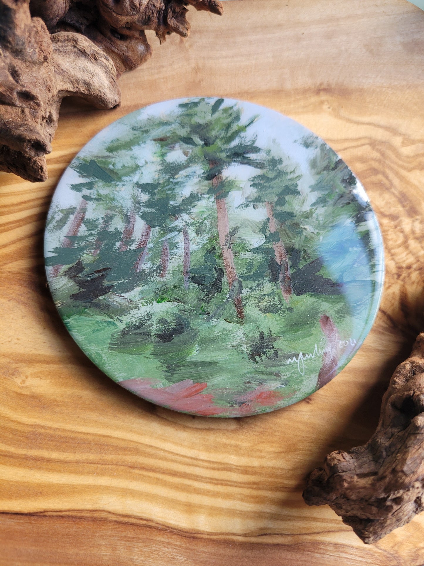 Wooden, Slate & Ceramic Coasters - Original Paintings