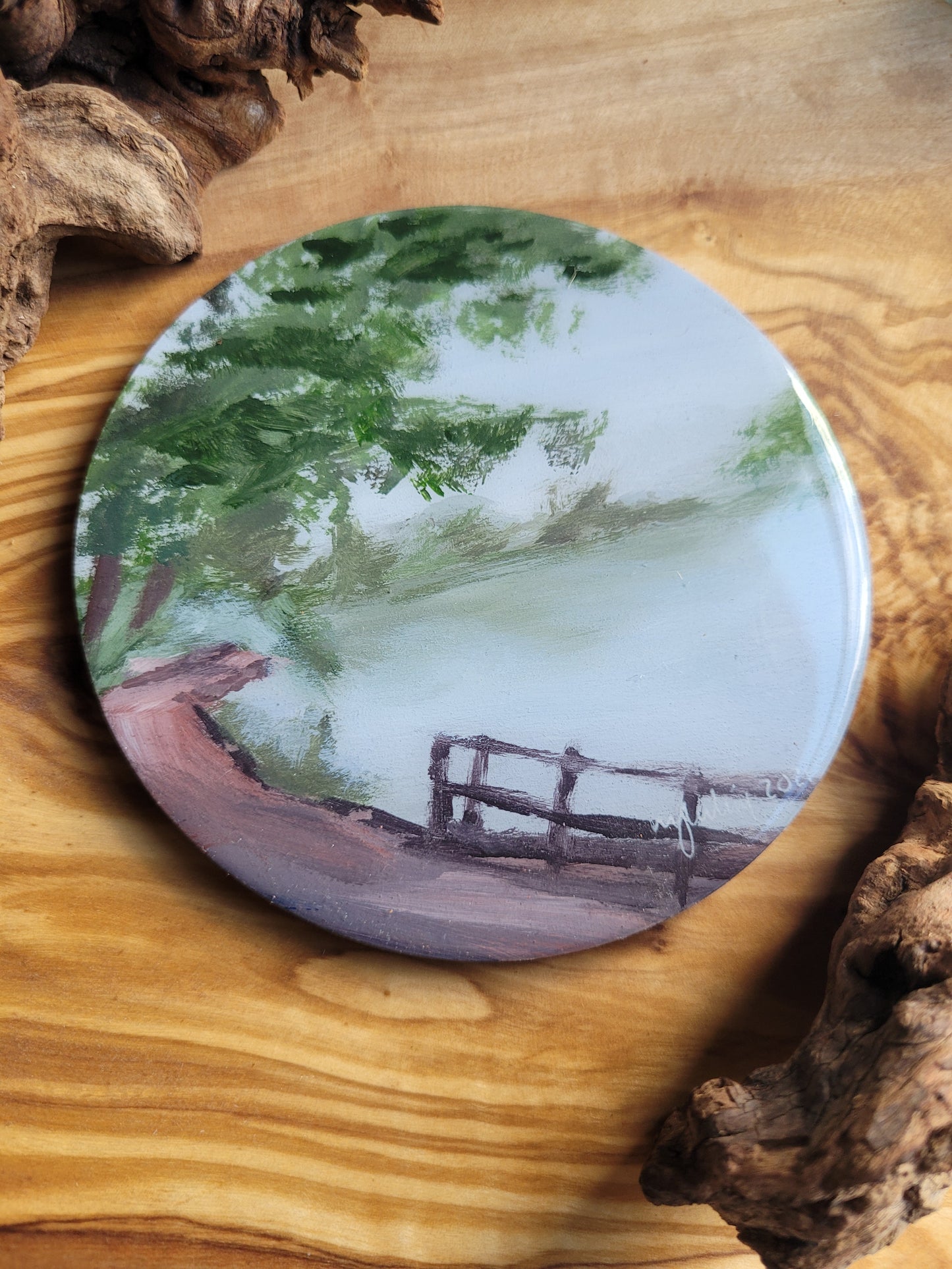 Wooden, Slate & Ceramic Coasters - Original Paintings