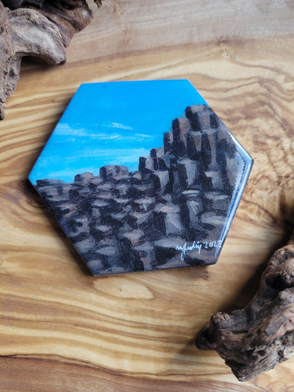 Wooden, Slate & Ceramic Coasters - Original Paintings