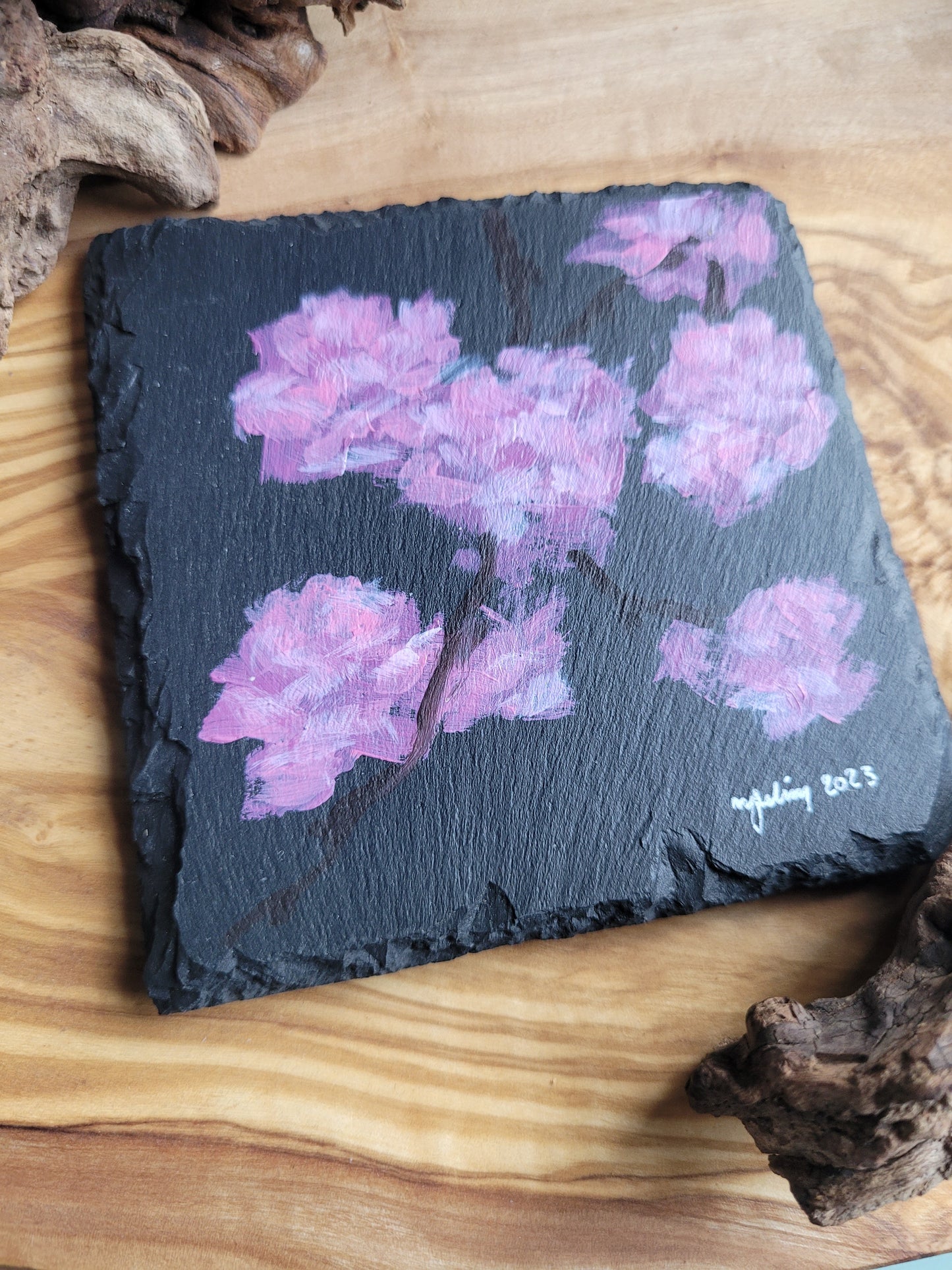 Wooden, Slate & Ceramic Coasters - Original Paintings