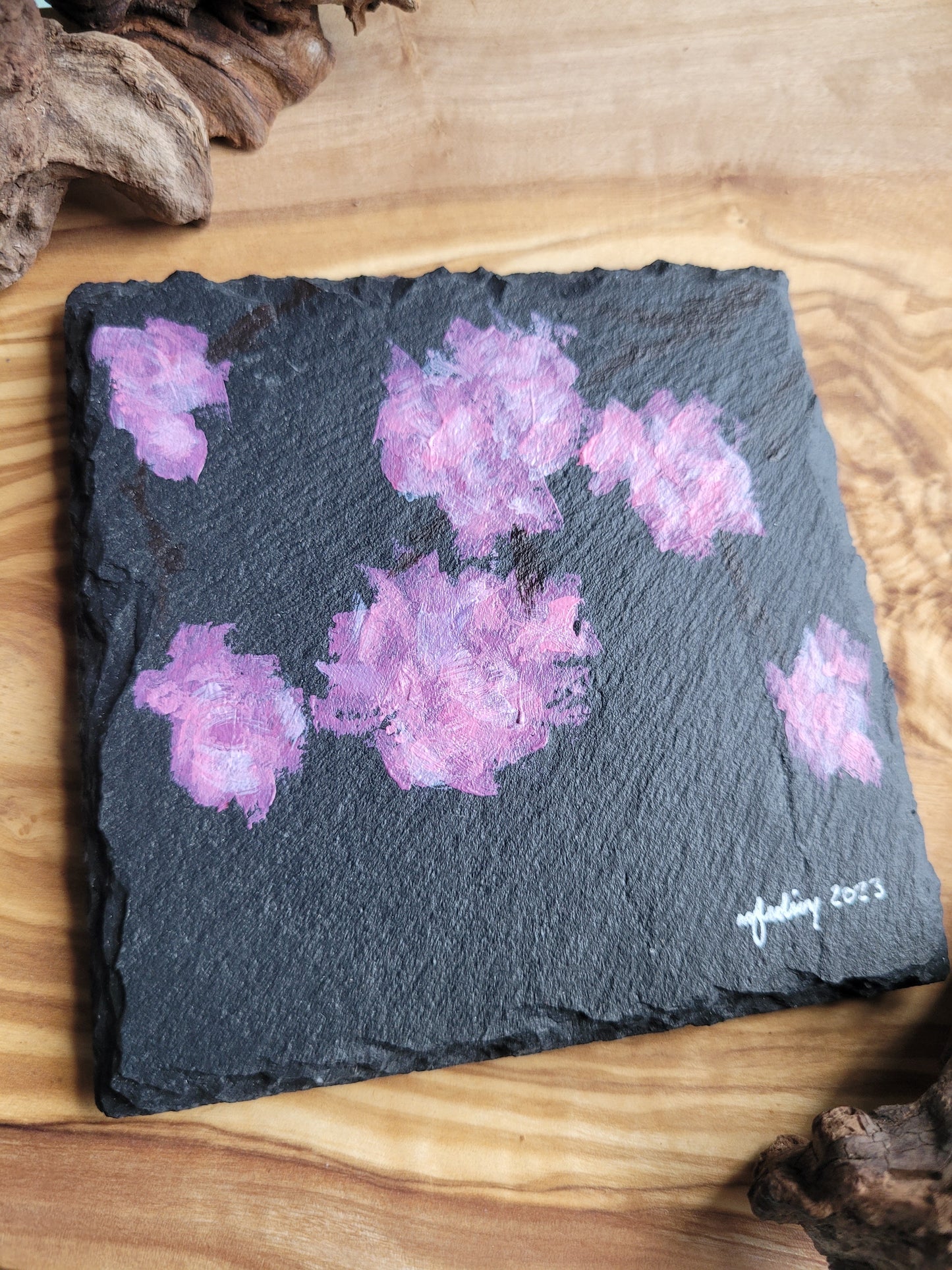 Wooden, Slate & Ceramic Coasters - Original Paintings