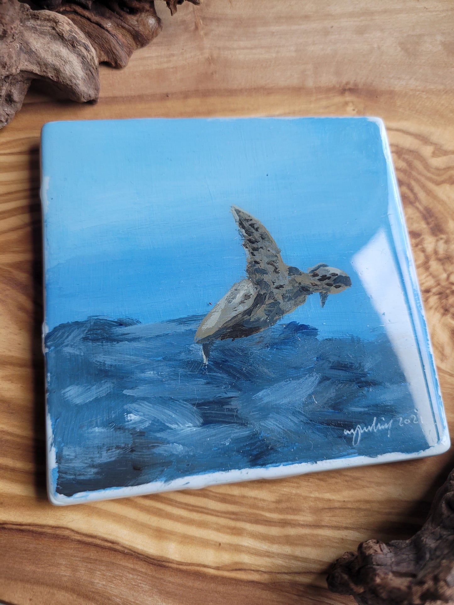 Wooden, Slate & Ceramic Coasters - Original Paintings