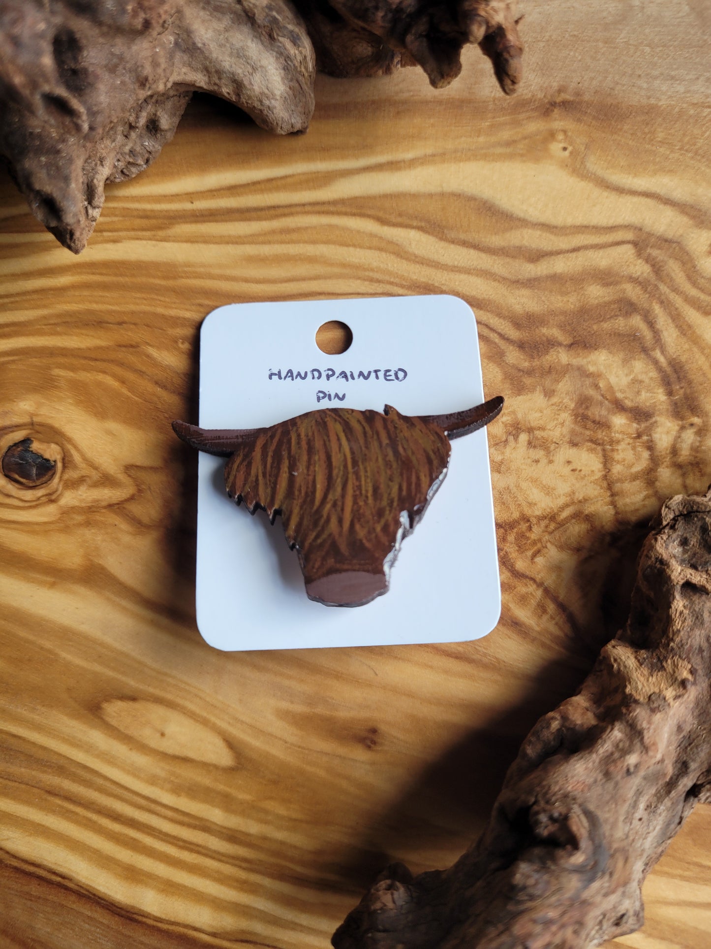 Highland Cow Pin - Original Paintings