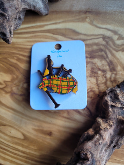 Bagpipe Pins - Original Paintings