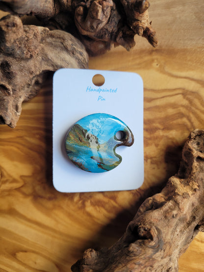 Paint Palette Pins - Original Painted Pins