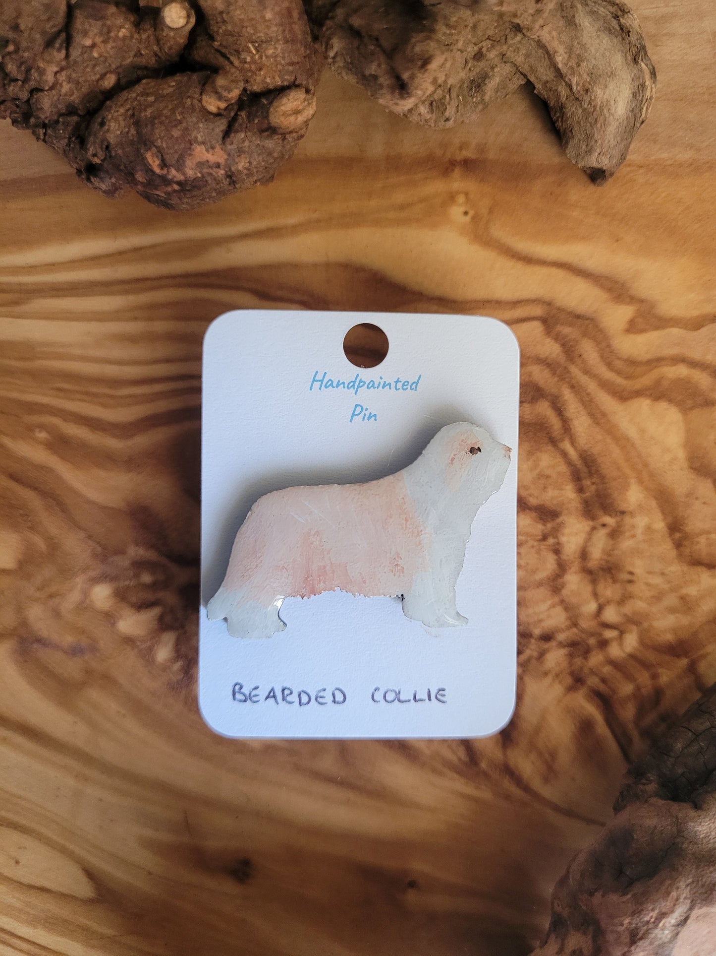 Bearded Collie Pins - Original Painted Pins