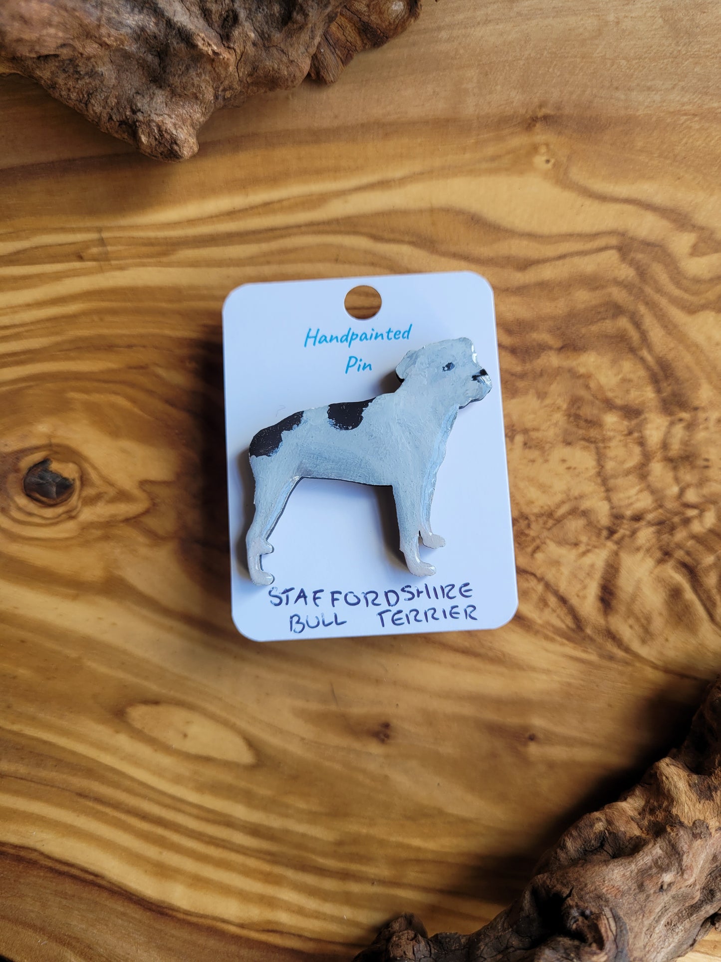 Staffordshire Bull Terrier Pins - Original Painted Pins