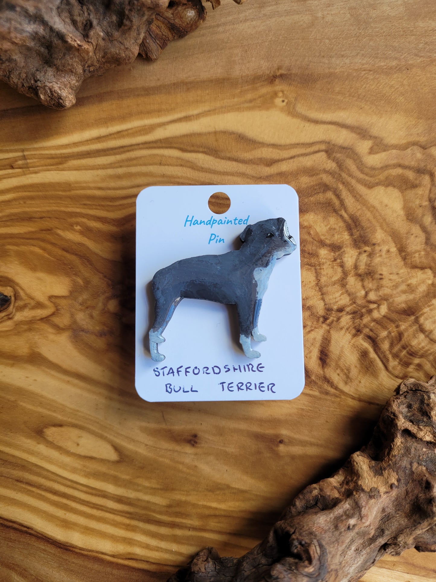 Staffordshire Bull Terrier Pins - Original Painted Pins