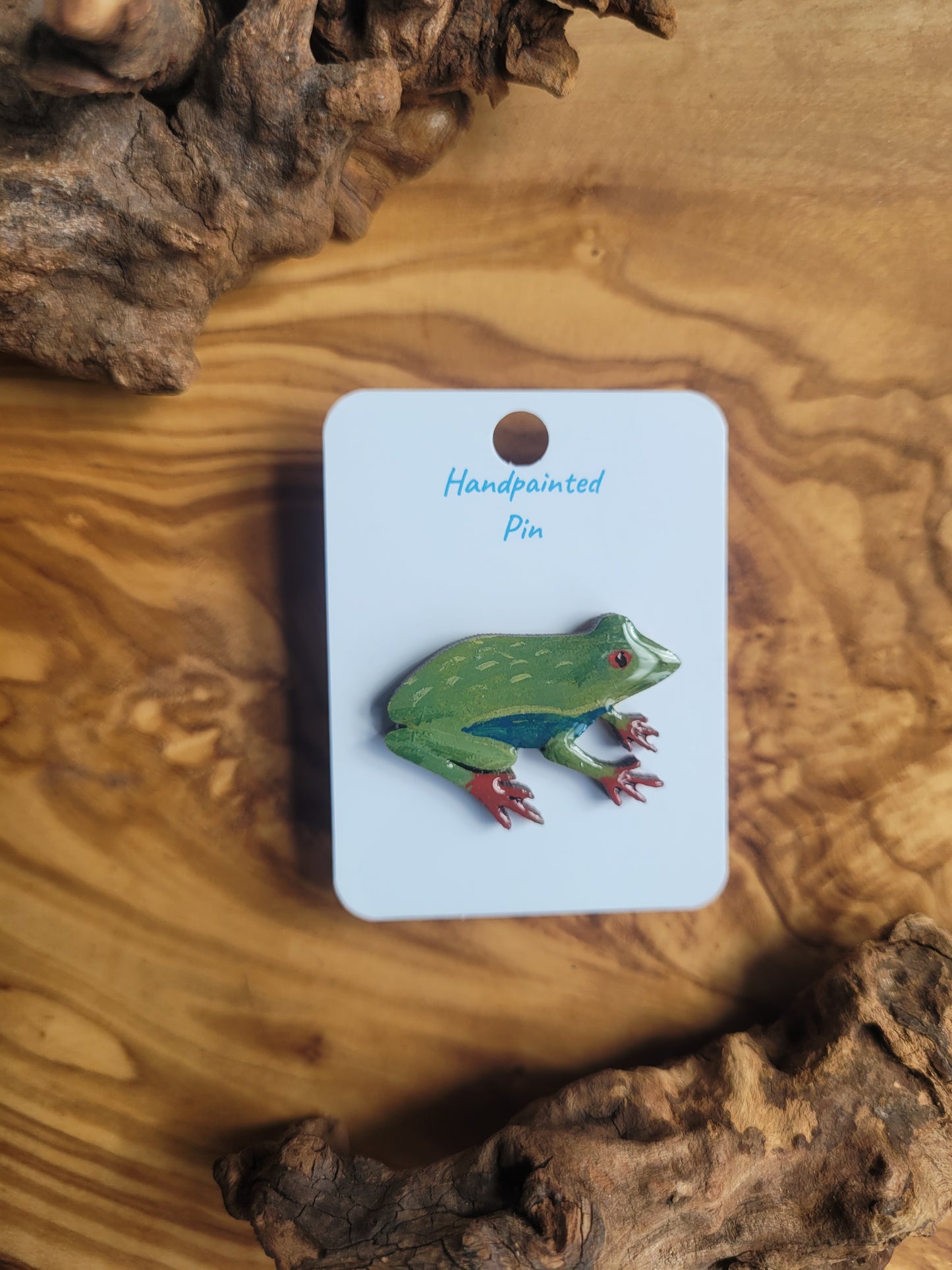 Frog Pins - Original Hand-Painted Wooden Pins