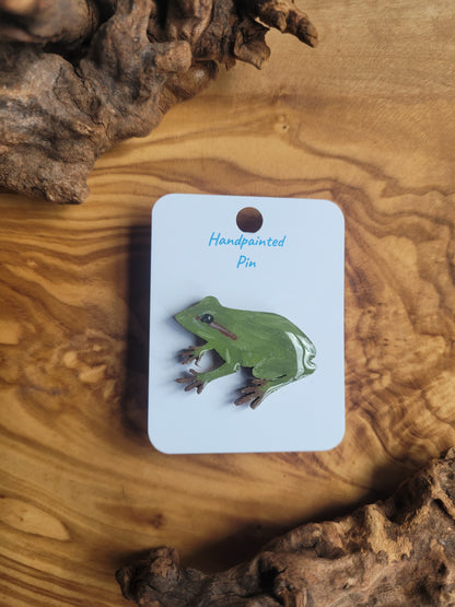 Frog Pins - Original Hand-Painted Wooden Pins