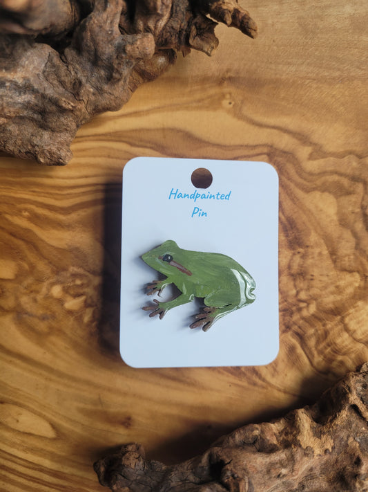 Frog Pins - Original Hand-Painted Wooden Pins
