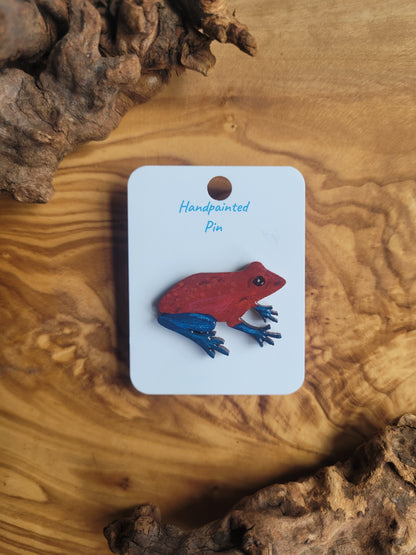 Frog Pins - Original Hand-Painted Wooden Pins